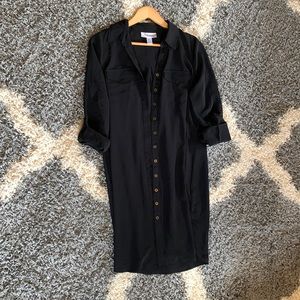 Motherhood Maternity Black Button-Down Dress Size S (Maternity)